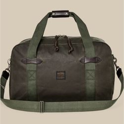 New Filson Medium Tin Cloth Duffle Otter Green