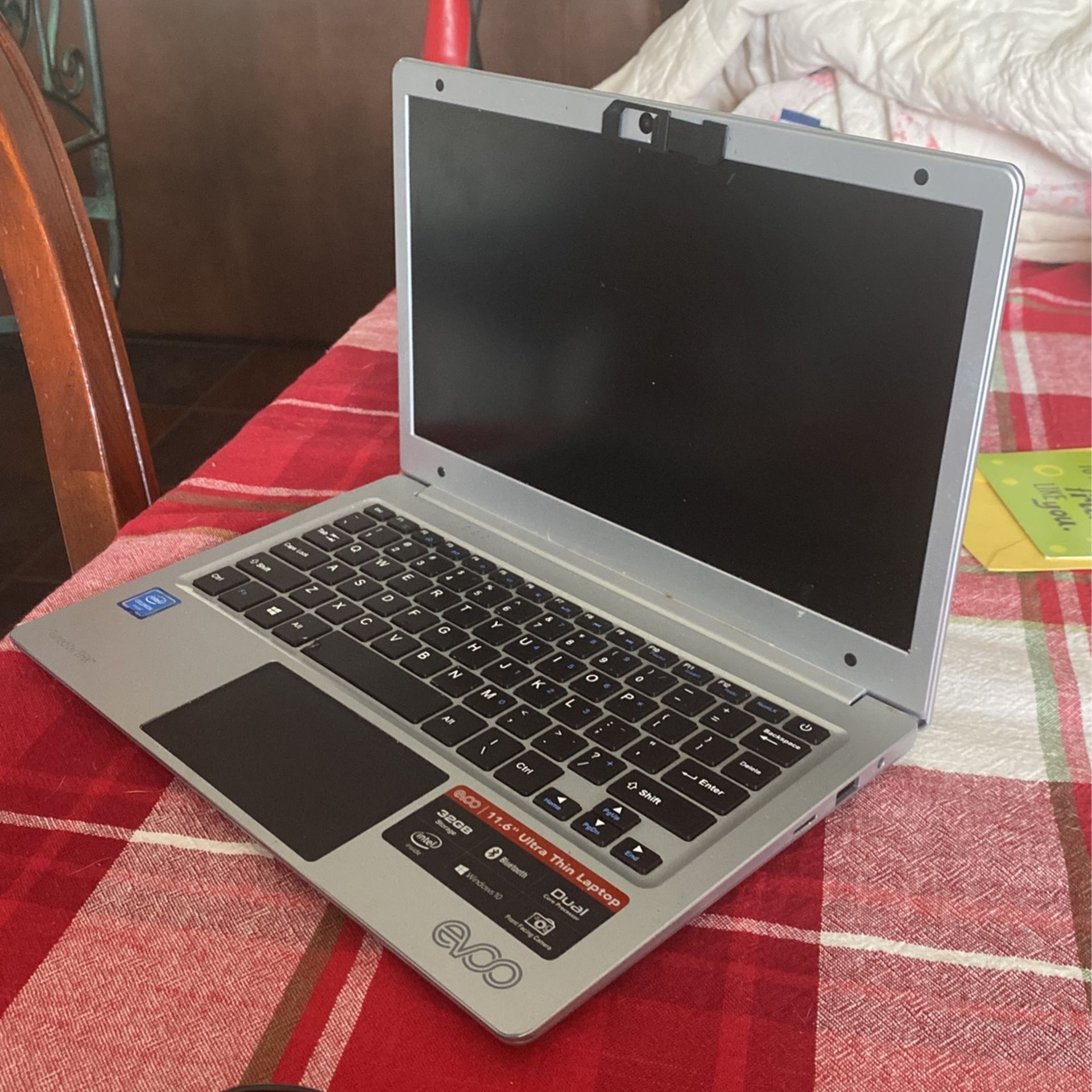 Silver Laptop By EVOO 11.6”