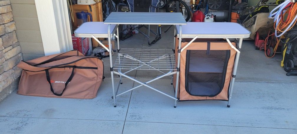 Folding Camping Table W/ Bag Holder