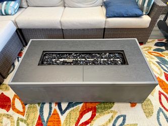 Rectangular Concrete Fire Pit