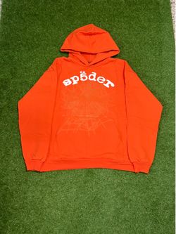 Bright Orange Sp5der Hoodie