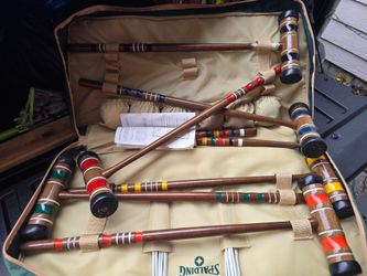 Outdoor game croquet set