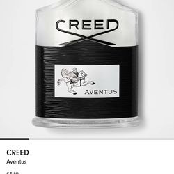 Open Box Creed Aventus  3.3 oz Cologne With Online Receipt