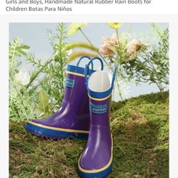 CasaMiel Rain Boots - Youth Size 2 - New