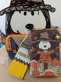 Snoopy Fall Halloween Loungefly With Matching Wallet