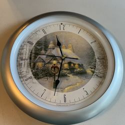 Thomas Kincaid Clock With Xmas Music 1993
