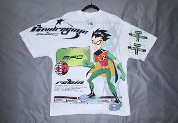 Civil Regime Teen Titans Robin Graphic T Shirt Mens XL White DC Comics NWOT Tee