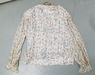 Vintage Jai Dalis New York Womans Blouse Top Shirt Pastel Size 6 Pink Blue.