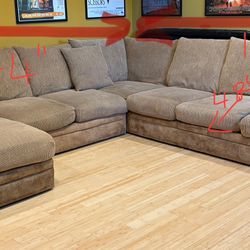 Large Down Filled Sectional Couch For Entertainment Room 