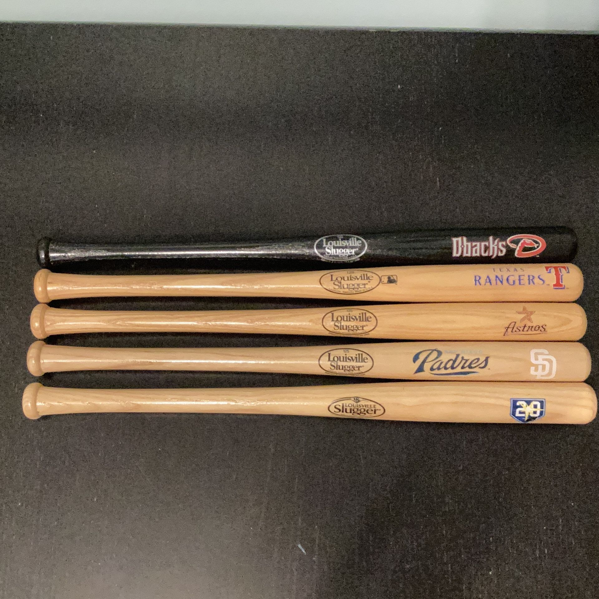 MLB Mini Bats. Padres Astros Rays Dbacks Rangers