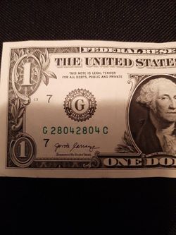  One $1 Same 4 Numbers 