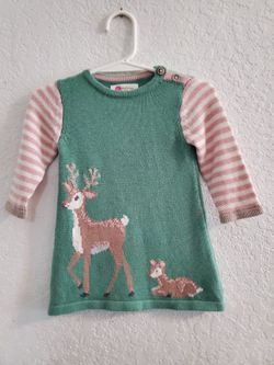 Baby Boden Forrest Friends Dress Size 0-3 Months 