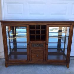 Lighted Cabinet Removable Wine Rack