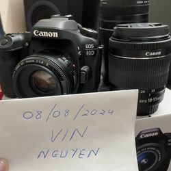 Canon 80D With Lenses