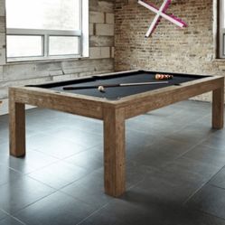 Brunswick Sanibel Pool Table, Rustic Dark Brown