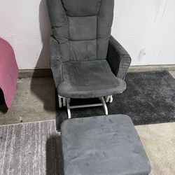 Glider Rocking chair W/Stool - Nursery, Baby Room, Living Room