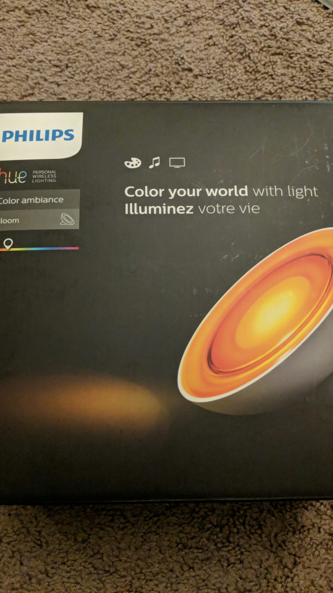 (2x) Philips Hue Bloom Dimmable LED Smart Table Lamp