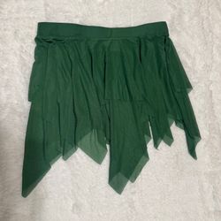 New xl green sheer mesh short mini skirt fairy festival rave boho raver