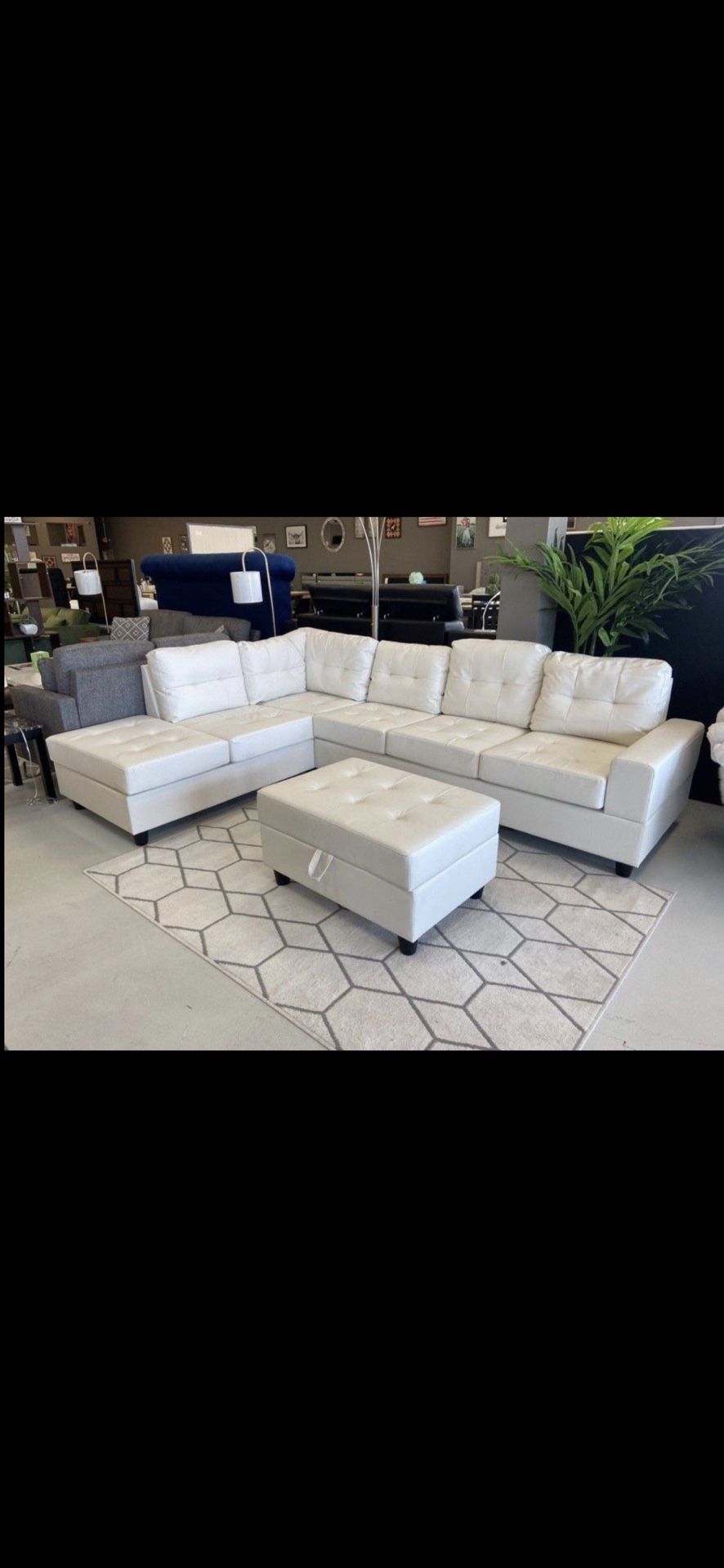 New Sectional + Ottoman St
