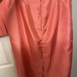 Apricot Silk Suit Size 8