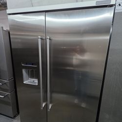 48" KITCHENAID BUILT IN STAINLESS STEEL REFRIGERATOR 