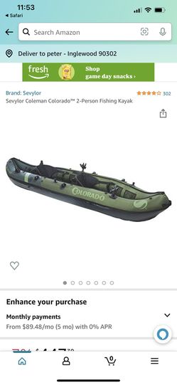 Sevylor Colorado Inflatable Kayak 2 Person W Pump for Sale in