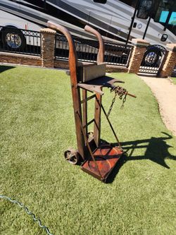 K & J Vintage Cylinder Welding 2 Tank Cart