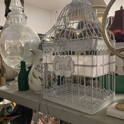 Cool Garden Birdcage Plant Holder Planter. Wrought Iron Metal Great For Patio & Balcony.  Or Gold, Silver Or White Art Deco Style Nude Statue $25 Each