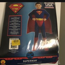 Supermán Costume Size 8-10