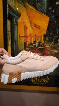 Hermes Bouncing sneaker shoes pink blush size EU 39 US 8 made in Italy