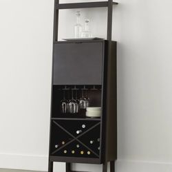Crate & Barrel Sawyer Leaning Wine Bar