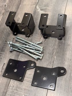 Parts*** JAKES 4"- 8" Adjustable Height Long Travel Lift Kit for EZGO TXT ELECTRIC   Shown Parts only (plates, bolts) se pictures what is pictured is 