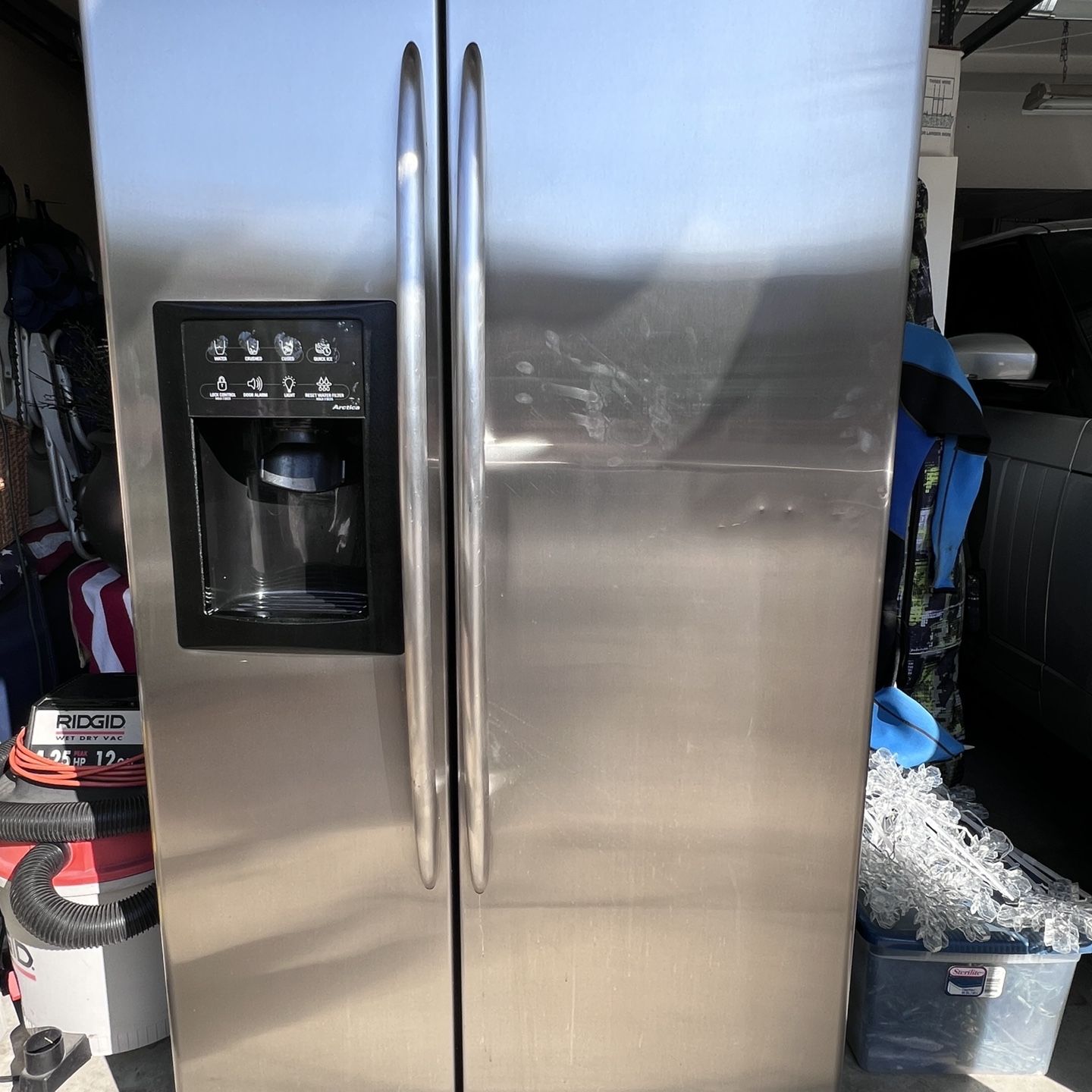 GE profile SS Side By Side Fridge for Sale in San Diego, CA - OfferUp