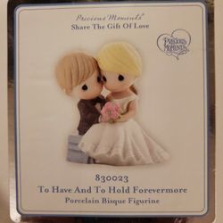 Precious Moments Porcelain Bisque Figurine. Wedding Collectible.