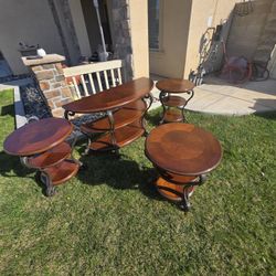 4 PC Wood Table Set High Quaily