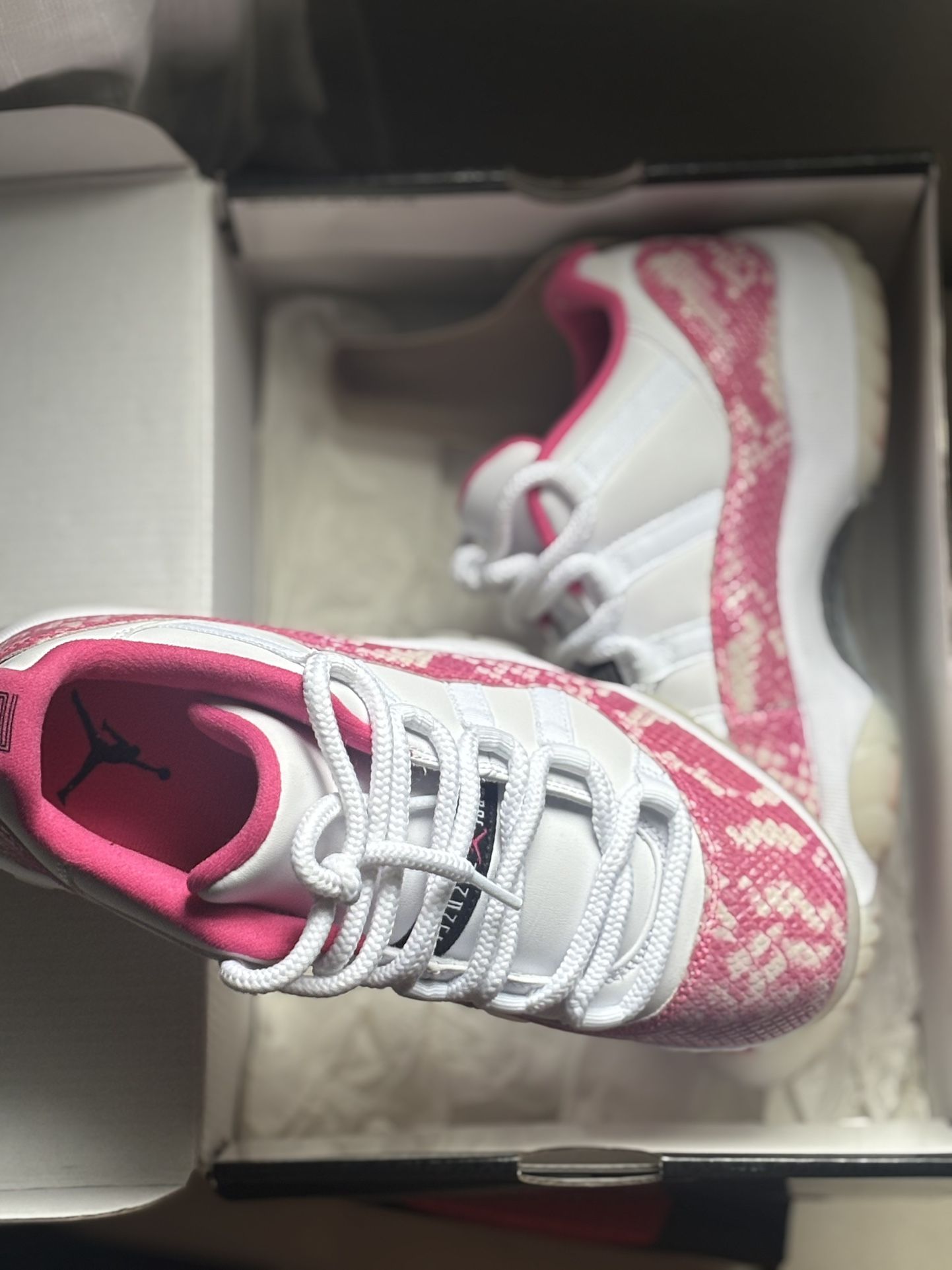 Pink Jordan 11s 