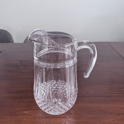 Glass Crystal  Pitcher