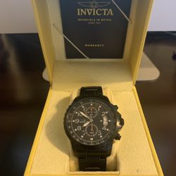 Invicta Pro Diving Black Stainless Watch 45mm