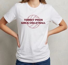 Torrey Pines Girls Volleyball T-Shirt Size Youth Large