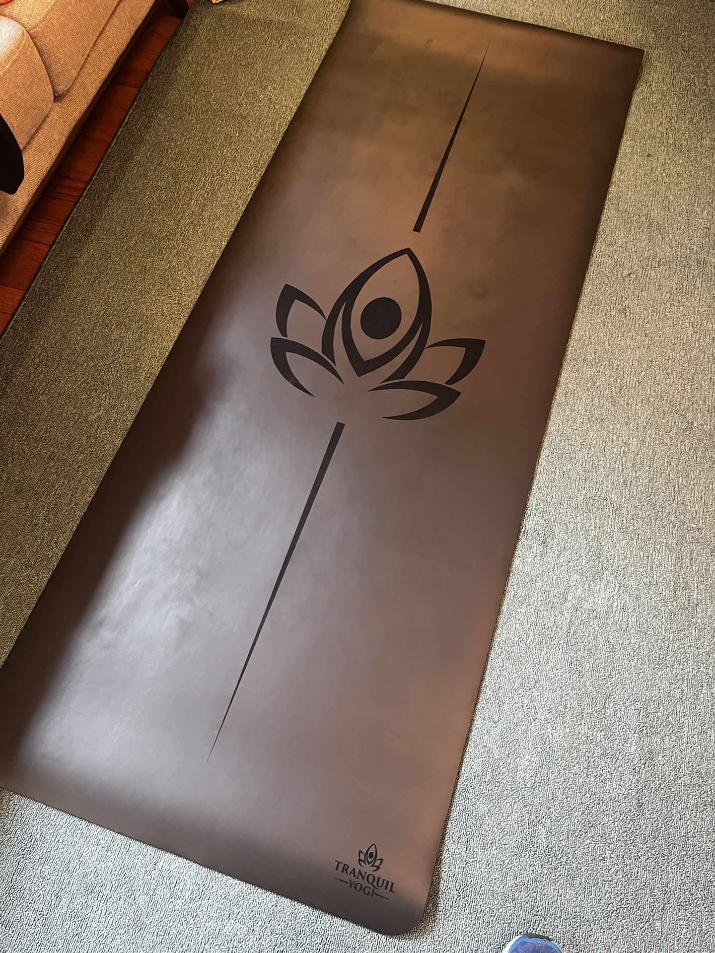 Rubber Yoga Mat Tranquil Yogi Brand