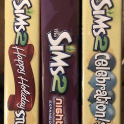 SIMS 2 PC CDs (Set Of 3)Happy holidays/Nightlife/celebration Stuff