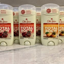 Old Spice Whole Body Deodorant Stick, Aluminum Free Total Body Deodorant, Black Cherry + Bourbon Scent OR Mandarin + Sandalwood. 3 oz 