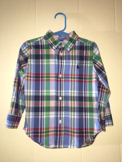 Boys 3/3T Polo Long Sleeve Dress Shirt