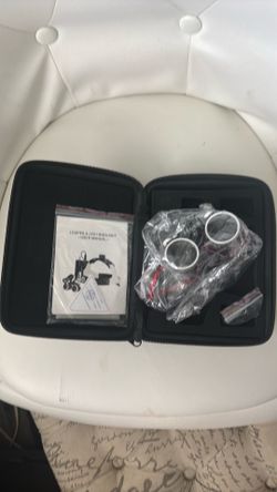 Professional Magnifying Loupes & LED Headlight Kit with Hard Case