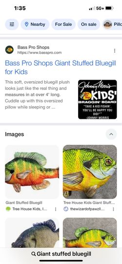 Giant Stuffed Bluegill