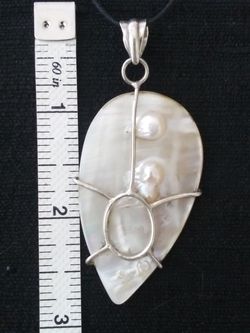 925 mother of pearl pendant