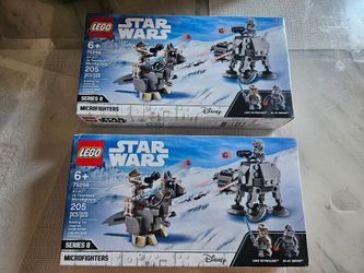 2 Sealed Lego Star Wars At-At vs Tauntaun Microfighters sets