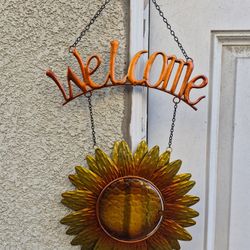 Sunflower Welcome Sign 