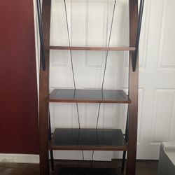 Wood and Glass Book Shelf