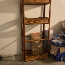 Rattan  Shelving Unit 